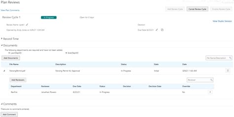 Plan Review Information .